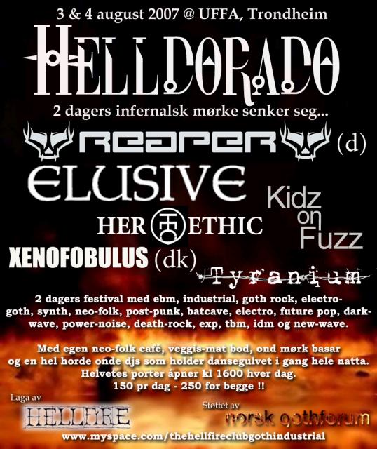 HELLDORADO FESTIVAL i Trondheim 3 & 4 august